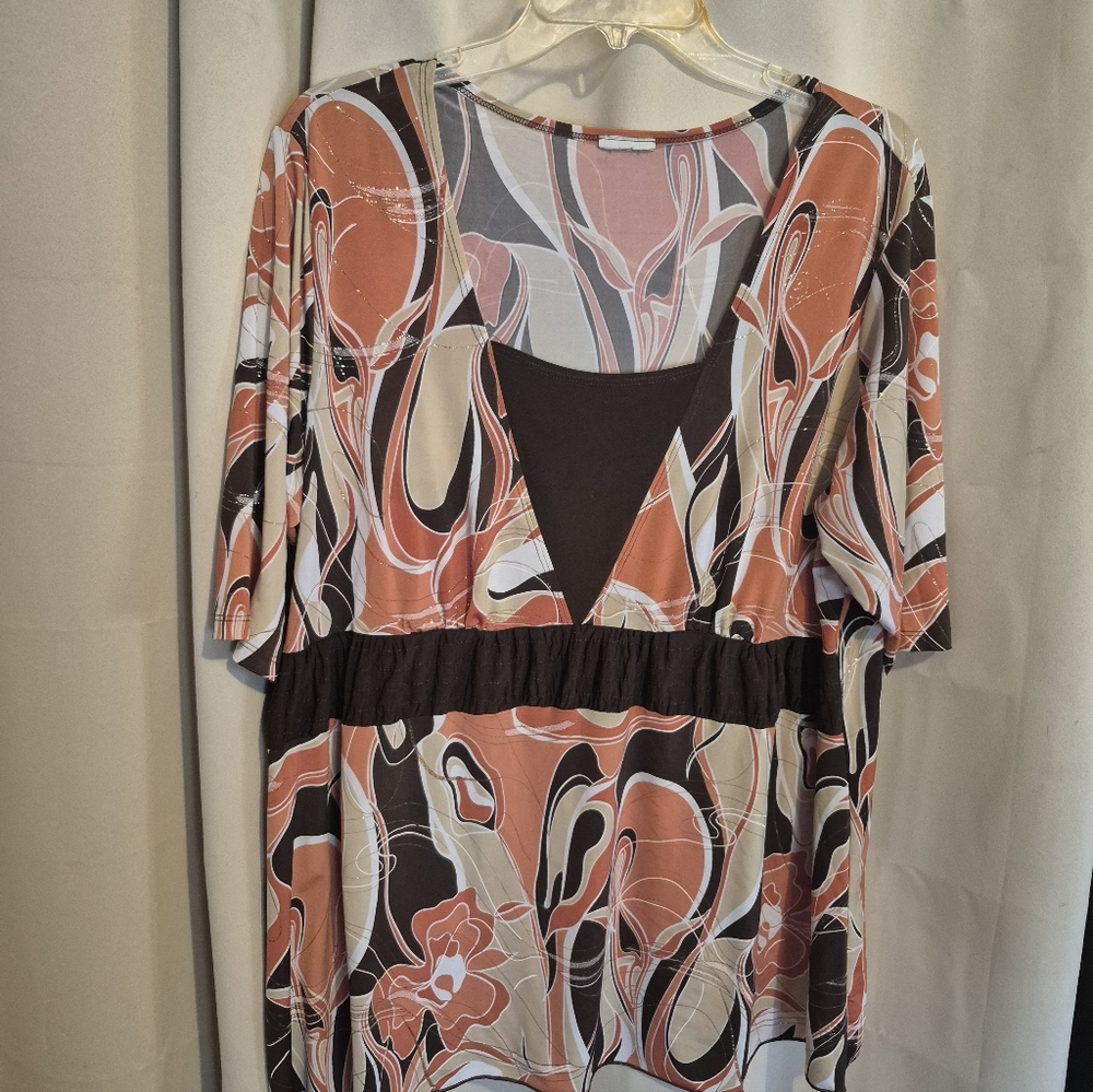 Stylish Women's Abstract Print Top